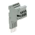 WAGO - Modularer TOPJOB®S-Steckverbinder, anreihbar, für Brückerschlitze, grau