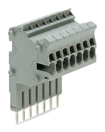 WAGO - Modularer TOPJOB®S-Steckverbinder, anreihbar, für Brückerschlitze, grau