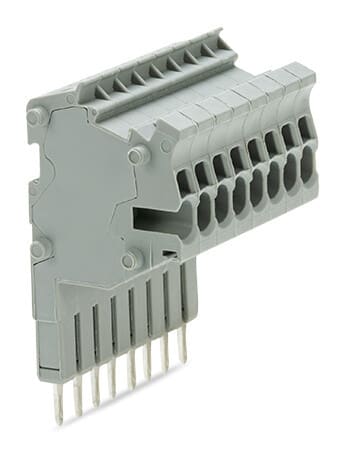 WAGO - Modularer TOPJOB®S-Steckverbinder, anreihbar, für Brückerschlitze, grau