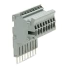 WAGO - Modularer TOPJOB®S-Steckverbinder, anreihbar, für Brückerschlitze, grau