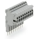 WAGO - Modularer TOPJOB®S-Steckverbinder, anreihbar, für Brückerschlitze, grau