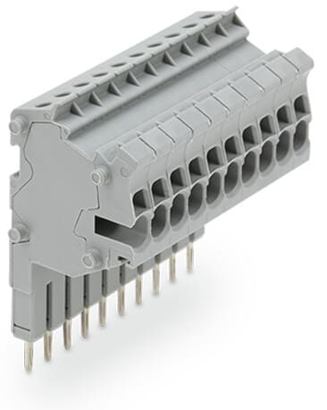 WAGO - Modularer TOPJOB®S-Steckverbinder, anreihbar, für Brückerschlitze, grau