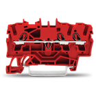 WAGO - 3-Leiter-Durchgangsklemme, 2,5mm², für Anwendungen Ex e II geeignet, rot