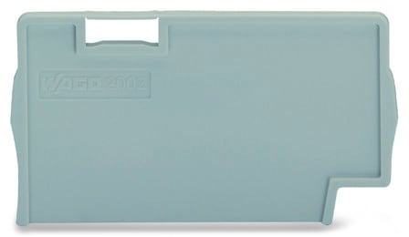 WAGO - Trennplatte, 2mm dick, überstehend, grau