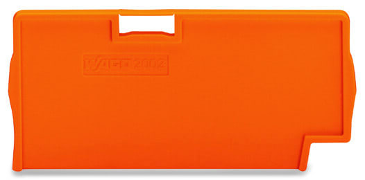 WAGO - Trennplatte, 2mm dick, überstehend, orange