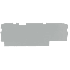 WAGO - Abschlussplatte, 1mm dick, grau