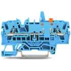 WAGO - 2-Leiter-Trenn- und Messklemme, mechanischer Verriegelung, Prüfmöglichkeit, blau