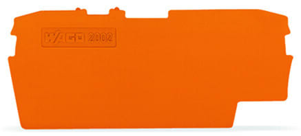 WAGO - Abschluss- und Zwischenplatte, 1mm dick, orange
