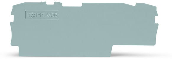 WAGO - Abschluss- und Zwischenplatte, 1mm dick, grau