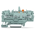 WAGO - 2-Leiter-Trenn- und Messklemme, mechanische Verriegelung, zusätzliche Brückung, orange