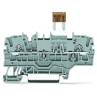 WAGO - 2-Leiter-Sicherungsklemme, f.Kfz-Mini-Flachsicher., Prüfmöglichkeit, grau