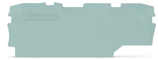 WAGO - Abschluss- und Zwischenplatte, 1mm dick, grau
