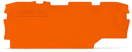 WAGO - Abschluss- und Zwischenplatte, 1mm dick, orange