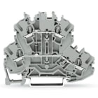 WAGO - Bauelementklemme, Doppelstock, mit Diode 1N4007, grau