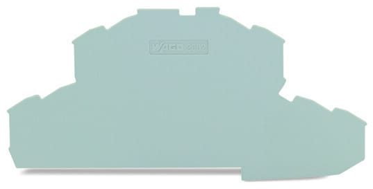 WAGO - Abschluss- und Zwischenplatte, 0,8mm dick, grau