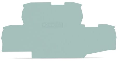 WAGO - Abschlussplatte, 0,8mm dick, grau