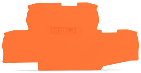 WAGO - Abschlussplatte, 0,8mm dick, orange