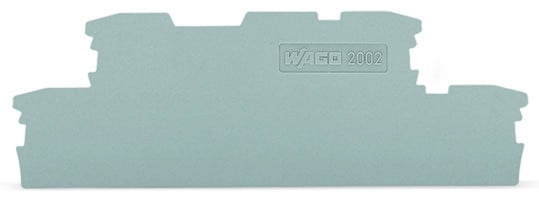 WAGO - Abschluss- und Zwischenplatte, 1mm dick, grau
