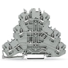 WAGO - Bauelementklemme, Dreistock, mit Diode 1N4007, grau