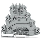WAGO - Vierstock-Reihenklemme, Motoranschluss-Reihenklemme, L1 - L2, grau