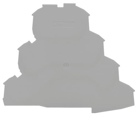 WAGO - Abschluss- und Zwischenplatte, 1mm dick, grau