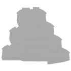WAGO - Abschluss- und Zwischenplatte, 1mm dick, grau