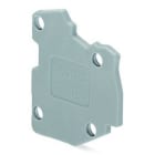 WAGO - Abschlussplatte, für modularen TOPJOB®S-Steckverbinder, 1,5mm dick, grau