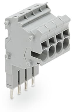 WAGO - Modularer TOPJOB®S-Steckverbinder, anreihbar, für Brückerschlitze, grau
