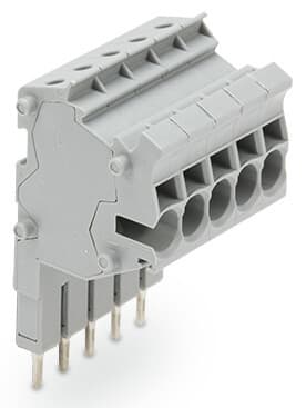 WAGO - Modularer TOPJOB®S-Steckverbinder, anreihbar, für Brückerschlitze, grau