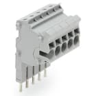 WAGO - Modularer TOPJOB®S-Steckverbinder, anreihbar, für Brückerschlitze, grau
