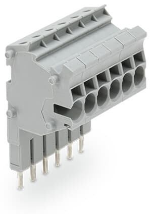 WAGO - Modularer TOPJOB®S-Steckverbinder, anreihbar, für Brückerschlitze, grau