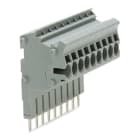 WAGO - Modularer TOPJOB®S-Steckverbinder, anreihbar, für Brückerschlitze, grau