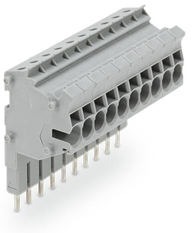WAGO - Modularer TOPJOB®S-Steckverbinder, anreihbar, für Brückerschlitze, grau
