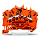 WAGO - 3-Leiter-Durchgangsklemme, 2,5mm², für Anwendungen Ex e II geeignet, orange