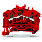 WAGO - 3-Leiter-Durchgangsklemme, 2,5mm², für Anwendungen Ex e II geeignet, rot