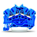 WAGO - 4-Leiter-Durchgangsklemme, 2,5mm², für Anwendungen Ex e II geeignet, blau