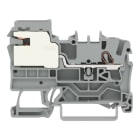WAGO - 1-Leiter-Potentialausgleichsklemme, 2,5mm², Push-in CAGE CLAMP®, grau