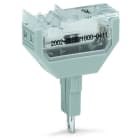WAGO - Bauelementestecker, 2-polig, mit Diode 1N4007, grau
