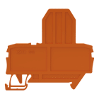 WAGO - Endplatte für Sicherungsklemmen, 2mm dick, orange