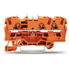 WAGO - 3-Leiter-Durchgangsklemme, 4mm², für Anwendungen Ex e II geeignet, orange