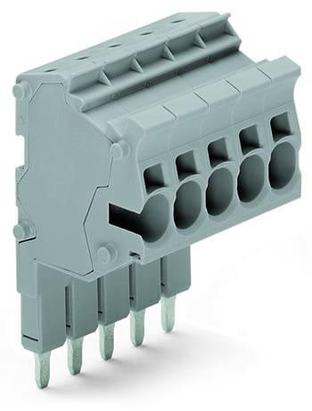 WAGO - Modularer TOPJOB®S-Steckverbinder, anreihbar, für Brückerschlitze, grau