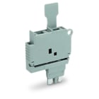 WAGO - Sicherungsstecker, mit Lasche, für G-Sicherungseinsatz 5x20mm, grau