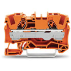 WAGO - 2-Leiter-Durchgangsklemme, 6mm², für Anwendungen Ex e II geeignet, orange