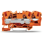 WAGO - 3-Leiter-Durchgangsklemme, 6mm², für Anwendungen Ex e II geeignet, orange