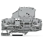 WAGO - 2-Leiter-Sicherungsklemme, schwenk. Sicherungshalter, für G-Sicherungseinsatz 5x30mm, grau