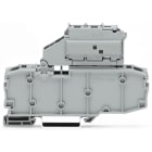 WAGO - 2-Leiter-Sicherungsklemme, schwenk. Sicherungshalter, für G-Sicherungseinsatz ¼''x1¼'', grau