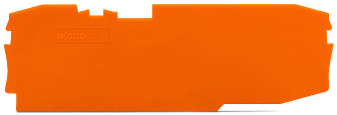 WAGO - Abschluss- und Zwischenplatte, 1mm dick, orange