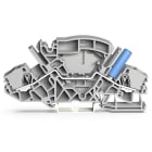 WAGO - 2-Leiter-Durchgangsklemme, 6mm², mit berührungssicherer Prüfbuchse, grau