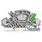 WAGO - 2-Leiter-Durchgangsklemme, 6mm², mit berührungssicherer Prüfbuchse, grau