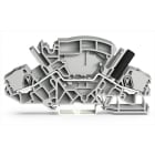 WAGO - 2-Leiter-Durchgangsklemme, 6mm², mit berührungssicherer Prüfbuchse, grau